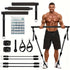12pcs Pilates Bar Kit with 4 Resistance Bands (160LBS) for Home Gym, Yoga, Squats, And Full Body Shaping - Workout for Legs, Glutes, Waist, And Arms