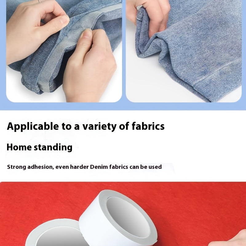 [No Sewing | No Ironing] No Sewing No Ironing Pants Hem Tool | 1 Roll Self-Adhesive Fixed Stickers | Leg Clip Buckle Too Long Adjustment