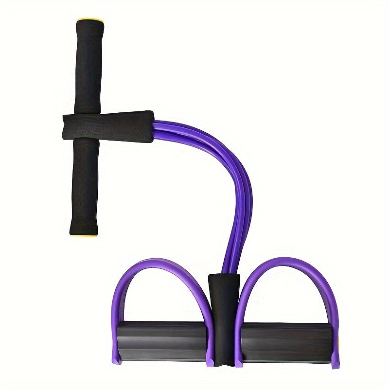 Upgraded High-Tension Resistance Band Six-Tube - Ergonomic Design, Durable Purple Resistance Bands, Suitable for Home Gym, Cardio Exercise, and Strength Training, Exercise Accessory, Fashionable Sports Equipment, Comfortable