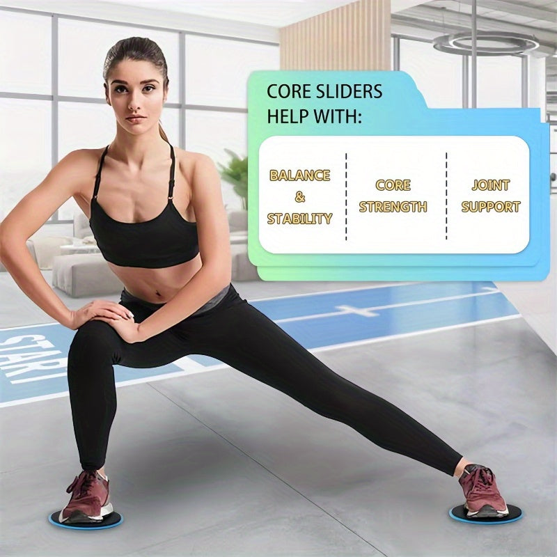 [Pilates Slide Discs] Suitable for 4 Seasons, 2pcs Pilates Slide Discs, Yoga Abs Fitness Foot Mat Sled Waist Trainer Slide Board for Hip Lifting And Core Strength Training