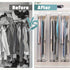 Garment Bags Designed for Hanging Apparel, Closet Storage Solutions for Coats, Jackets, And Shirts - Sturdy Plastic Wardrobe Protectors Featuring a Zipper Closure, Clothing Storage Options | Decorative Garment Bag | Robust Pl