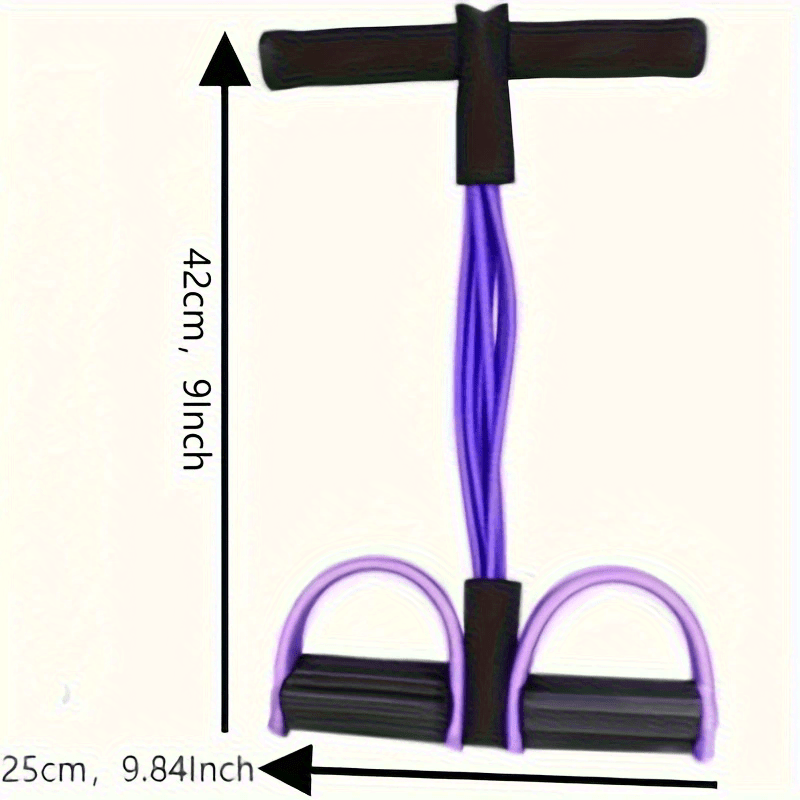Upgraded High-Tension Resistance Band Six-Tube - Ergonomic Design, Durable Purple Resistance Bands, Suitable for Home Gym, Cardio Exercise, and Strength Training, Exercise Accessory, Fashionable Sports Equipment, Comfortable