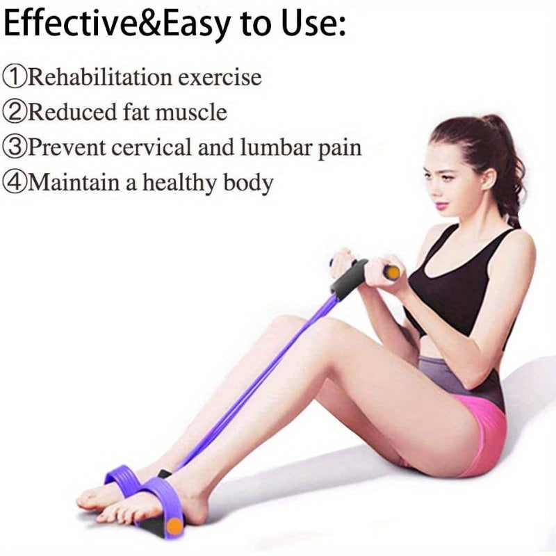 Upgraded High-Tension Resistance Band Six-Tube - Ergonomic Design, Durable Purple Resistance Bands, Suitable for Home Gym, Cardio Exercise, and Strength Training, Exercise Accessory, Fashionable Sports Equipment, Comfortable
