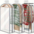 Garment Bags Designed for Hanging Apparel, Closet Storage Solutions for Coats, Jackets, And Shirts - Sturdy Plastic Wardrobe Protectors Featuring a Zipper Closure, Clothing Storage Options | Decorative Garment Bag | Robust Pl