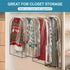 Garment Bags Designed for Hanging Apparel, Closet Storage Solutions for Coats, Jackets, And Shirts - Sturdy Plastic Wardrobe Protectors Featuring a Zipper Closure, Clothing Storage Options | Decorative Garment Bag | Robust Pl