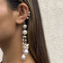 Ingemark Long Tassel Geometric Imitation Pearl Chain Clip Earrings No Pierced Ear Cuff Cartilage Elegant Female Women Jewelry