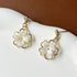 2024 New fashion hold flower earings women gender ceremony senior sense early warming party jewelry gift hot selling