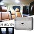 Car Interior Roof Lights 12V 36 LED Bulbs White Vehicle Ceiling LED Lighting Lamp Car Dome Reading Light with On/Off Switch for