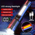 High Power LED Flashlights With Display Screen Zoom Tactical Torch Portable Rechargeable Lamp with Emergency Side Light Lantern