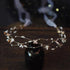 Gold Color Alloy Flower Headbands Artificial Pearl Hairbands Floral Headwear for Bride Wedding Women Girls Party Hair Jewelry