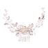 Crystal Rhinestone Flower Pearl Hair Comb Headband Tiara Hairpin For Women Bride Party Wedding Bridal Hair Accessories Jewelry