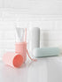 Travel Toothbrush Box Vertical Stripe Portable Mouthwash Cup Brushing Cup Washing Cup Toothware Box Toothpaste Storage Cartridge