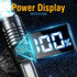 High Power LED Flashlights With Display Screen Zoom Tactical Torch Portable Rechargeable Lamp with Emergency Side Light Lantern