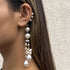 Ingemark Long Tassel Geometric Imitation Pearl Chain Clip Earrings No Pierced Ear Cuff Cartilage Elegant Female Women Jewelry
