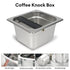 Large Capacity Coffee Knock Box Stainless Steel Coffee Shop Espresso Dump Bin Anti-slip Grind Waste Bin Coffee Grounds Bucket