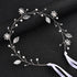 Gold Color Alloy Flower Headbands Artificial Pearl Hairbands Floral Headwear for Bride Wedding Women Girls Party Hair Jewelry