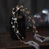Gold Color Alloy Flower Headbands Artificial Pearl Hairbands Floral Headwear for Bride Wedding Women Girls Party Hair Jewelry