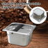 Large Capacity Coffee Knock Box Stainless Steel Coffee Shop Espresso Dump Bin Anti-slip Grind Waste Bin Coffee Grounds Bucket