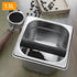 Large Capacity Coffee Knock Box Stainless Steel Coffee Shop Espresso Dump Bin Anti-slip Grind Waste Bin Coffee Grounds Bucket