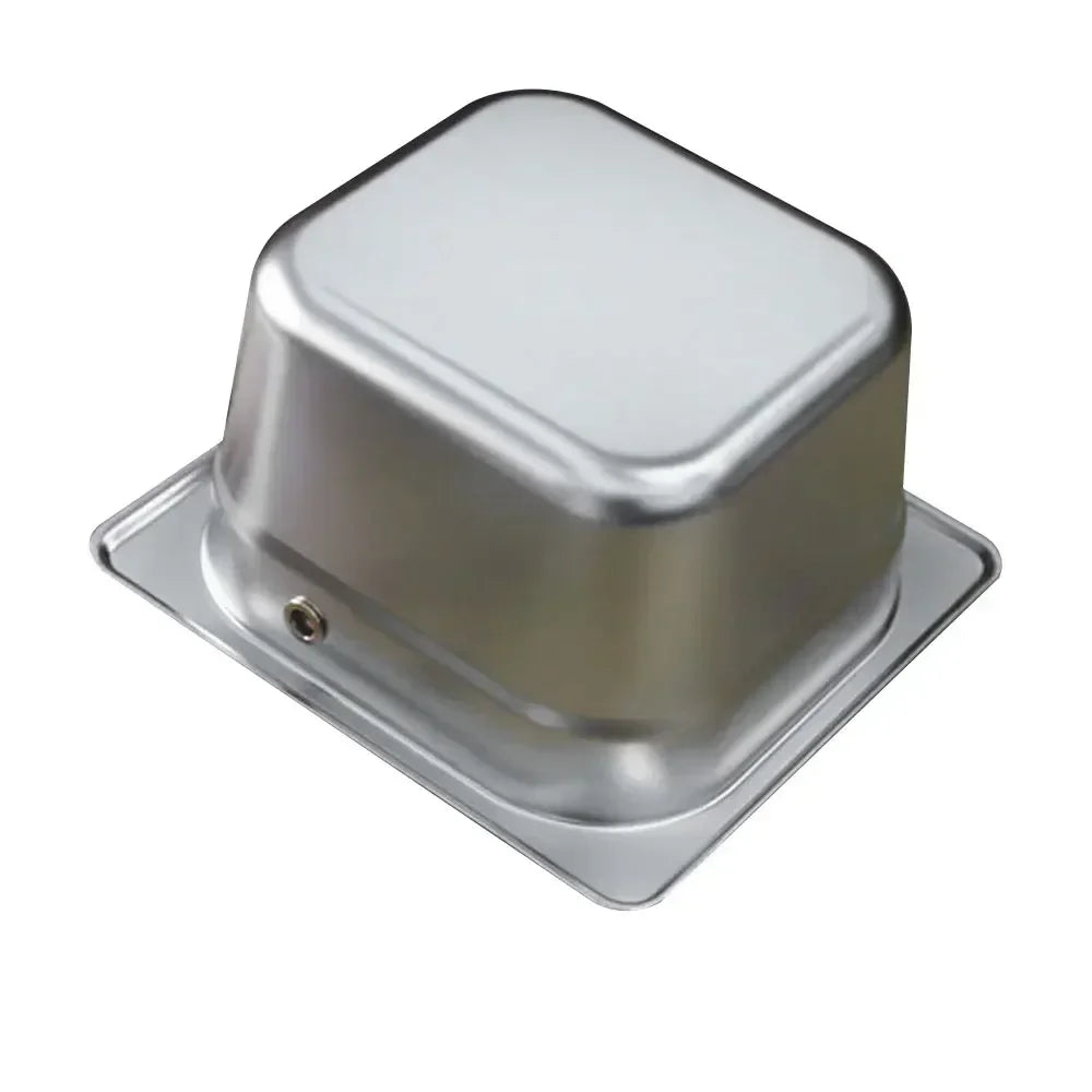 Large Capacity Coffee Knock Box Stainless Steel Coffee Shop Espresso Dump Bin Anti-slip Grind Waste Bin Coffee Grounds Bucket