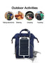 Solar Panel 30W  USB Type-C Waterproof Outdoor Hiking Camping Portable Battery Mobile Phone Charging Bank  Charging Panel  6.8V