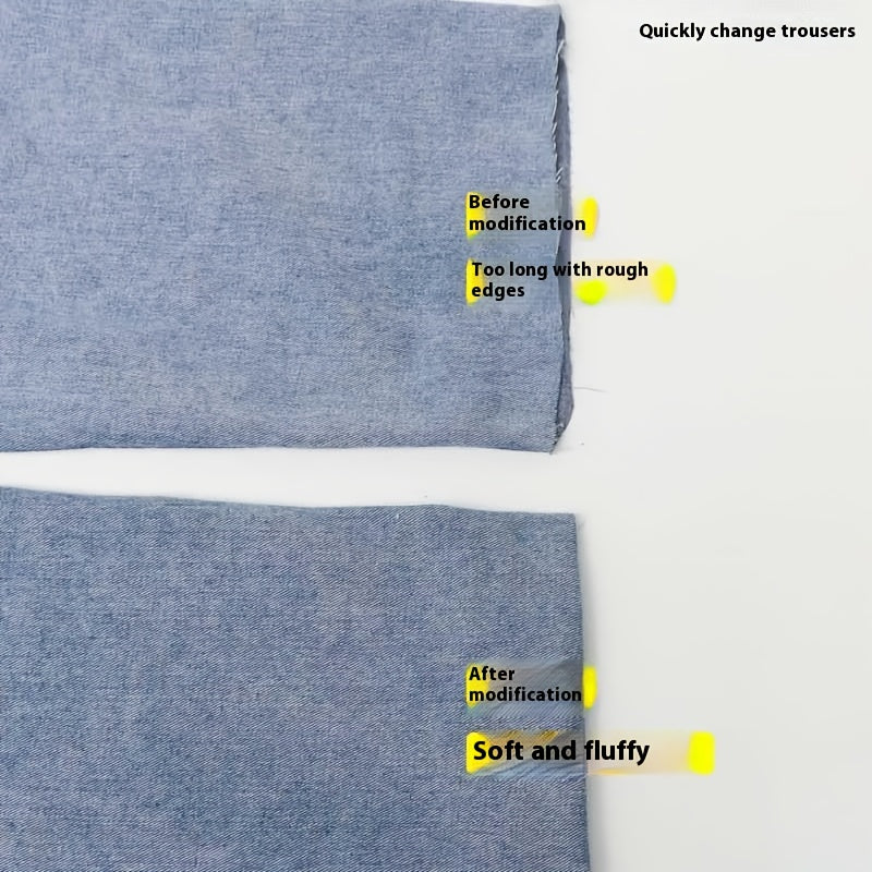 [No Sewing | No Ironing] No Sewing No Ironing Pants Hem Tool | 1 Roll Self-Adhesive Fixed Stickers | Leg Clip Buckle Too Long Adjustment