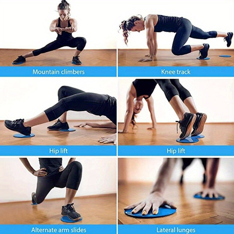 [Pilates Slide Discs] Suitable for 4 Seasons, 2pcs Pilates Slide Discs, Yoga Abs Fitness Foot Mat Sled Waist Trainer Slide Board for Hip Lifting And Core Strength Training