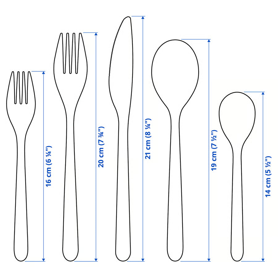 IKEA Förnuft 20-Piece Flatware Set, Stainless Steel