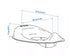 Brand New IKEA TOSSIG Toilet Seat White/Turquoise
