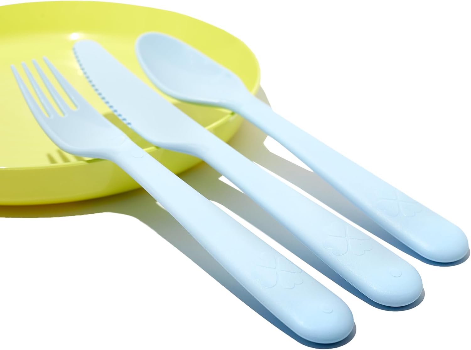 Ikea Kalas BPA Free Plastic Kids Tableware Set - Bowl, Plate, Cup and Cutlery - Pastel Colours
