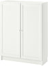 BILLY/OXBERG Bookcase, Living Room Cabinet with Doors 31 1/2x11 3/4x41 3/4 "White, Storage Furniture