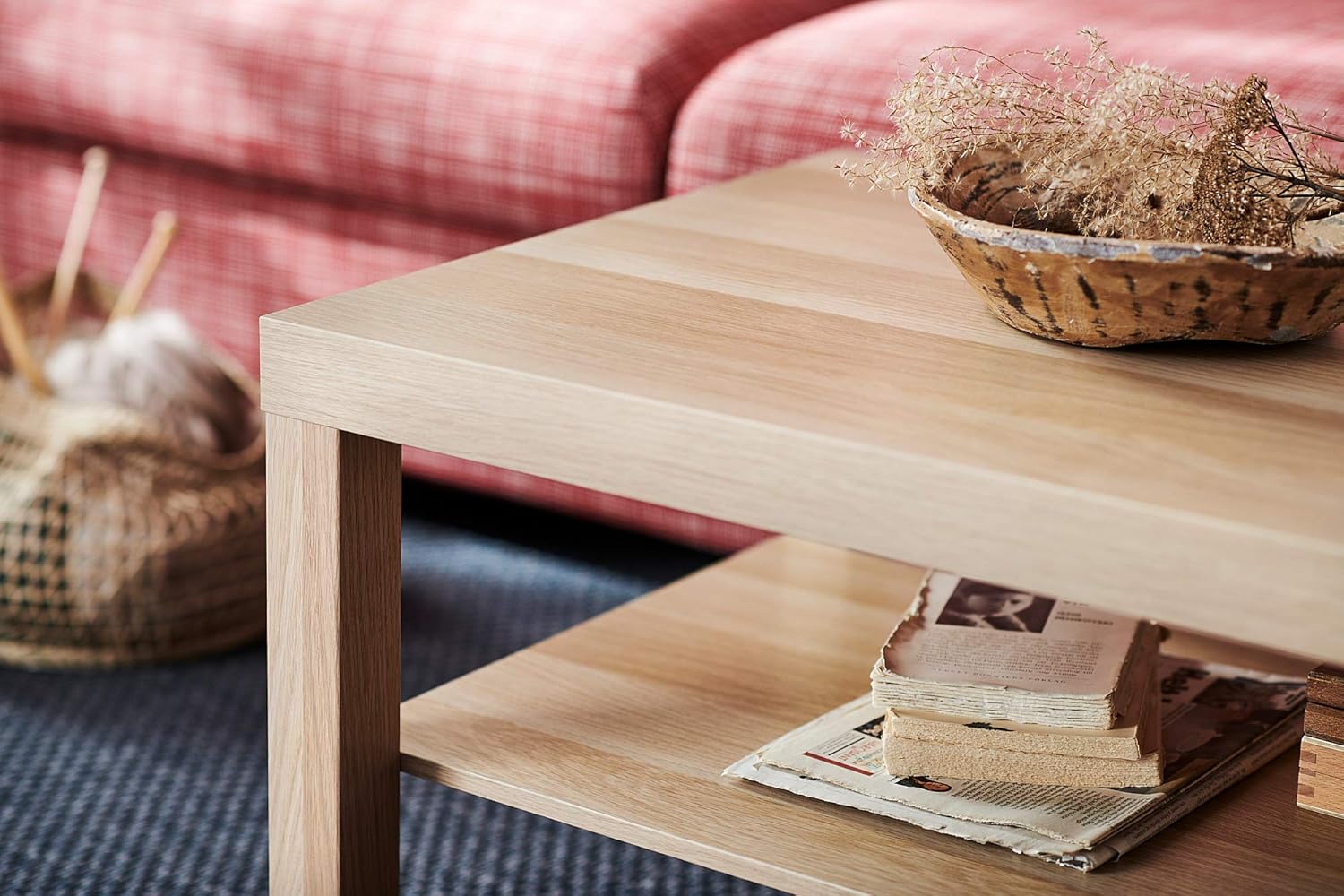 LACK Coffee Table, White Stained Oak Effect, 118x78cm