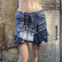 Y2k mini pleated denim skirt upcycled reworked