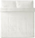 Ikea Ofelia VASS Duvet Cover and Pillowcases, King, White