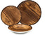 Godinger Dinnerware Set with 4 Dinner Plates, 4 Salad Plates, 4 Flat Bowls- 12 Piece Set, Brown Porcelain