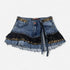mini pleated denim skirt. tag size 30