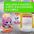 Littlest Pet Shop Prep 'n Party Double Playset Toy, Sparkle Deco, Includes Fan-Voted Pet