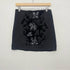 Save the queen mixed media black skirt size S
