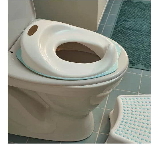 Brand New IKEA TOSSIG Toilet Seat White/Turquoise