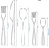 IKEA TILLAGD 20-Piece Flatware Set Black color 403.608.30 New in Box