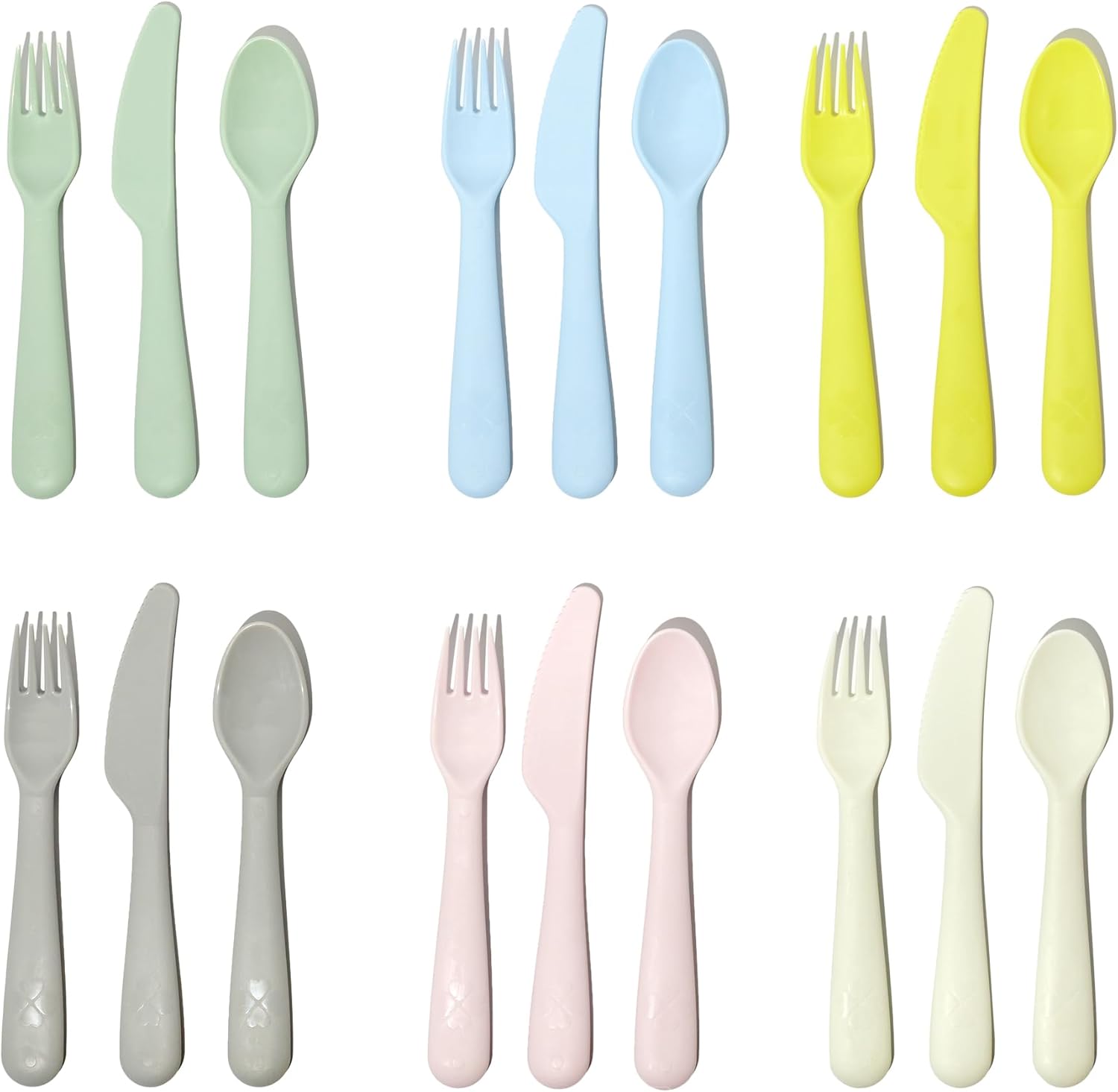 Ikea Kalas BPA Free Plastic Kids Tableware Set - Bowl, Plate, Cup and Cutlery - Pastel Colours