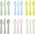 Ikea Kalas BPA Free Plastic Kids Tableware Set - Bowl, Plate, Cup and Cutlery - Pastel Colours