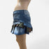 upcycled reworked Y2k mini pleated denim skirt