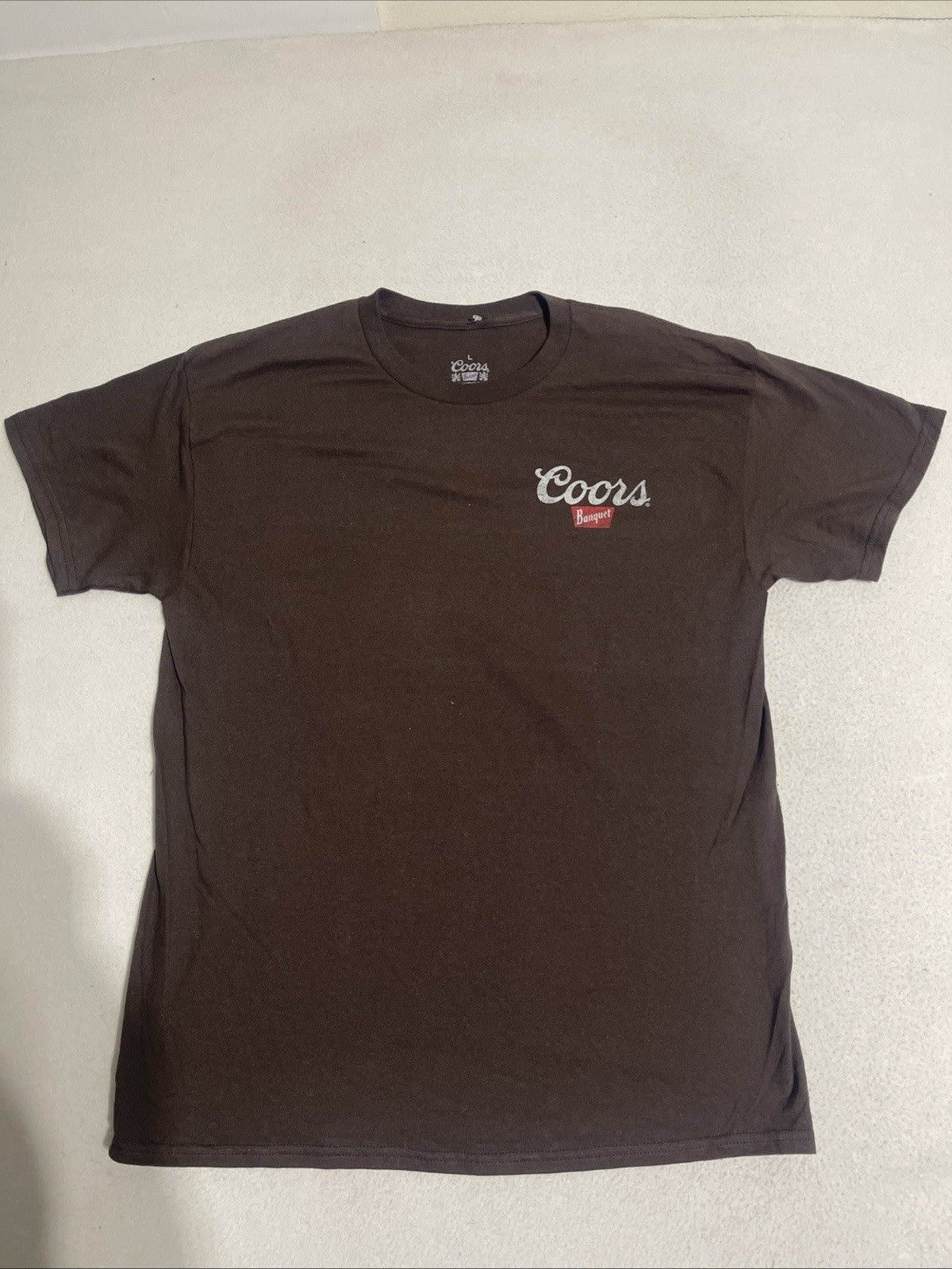 Coors Banquet Brown Graphic T-Shirt Size L