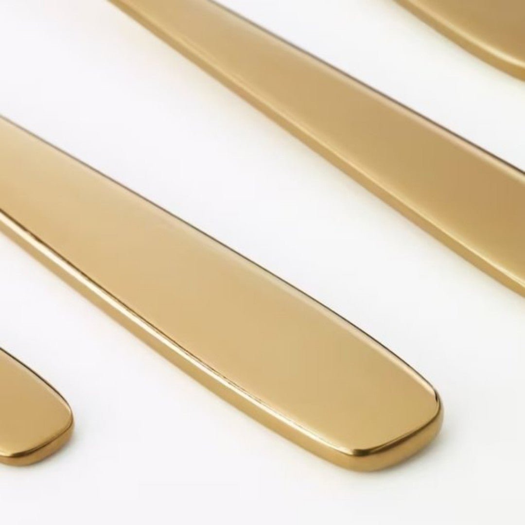 Ikea TILLAGD 20-piece flatware set, brass color