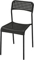 Ikea ADDE Chair, Black,(Pack of 2)